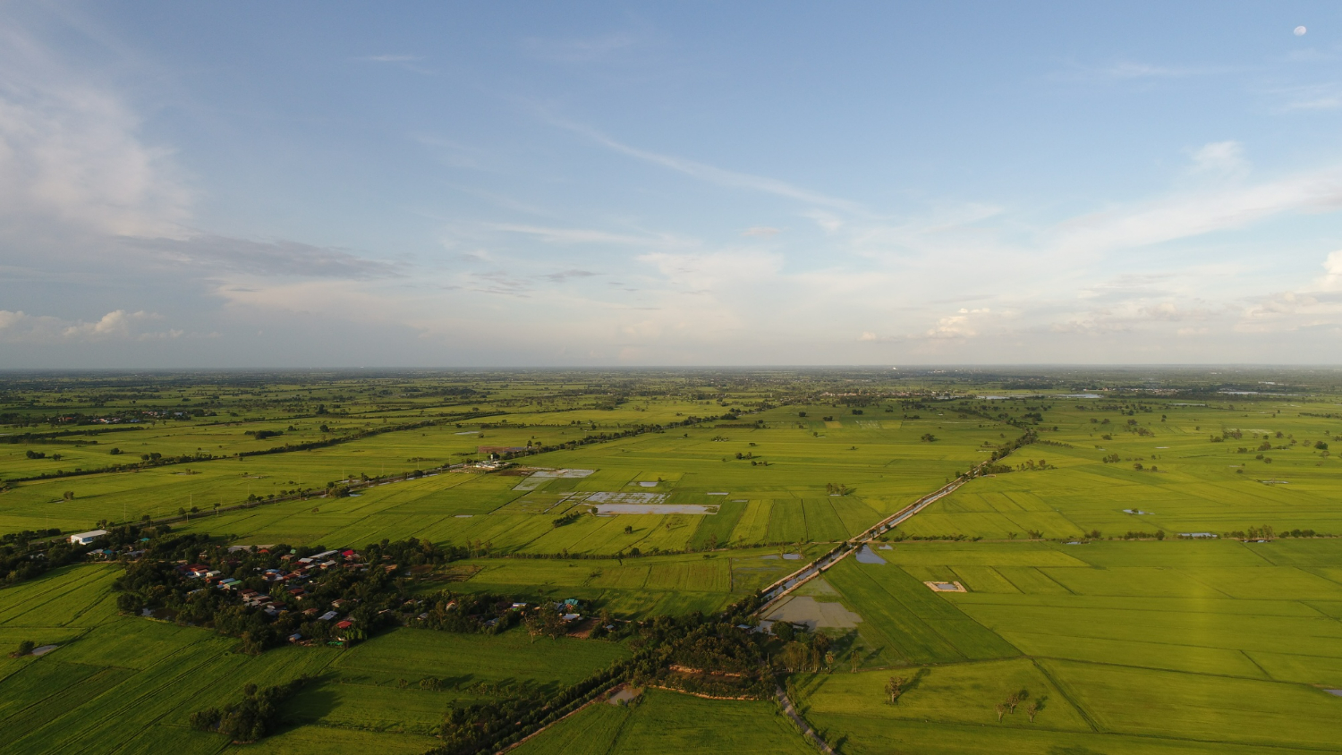 aerial-view-small-village-country-roadside